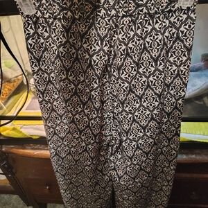 H&M Monochrome Patterned Trousers